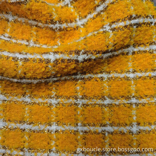 Boucle mode Pläd med garntyger av lurexöglor